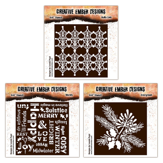 Creative Ember Designs Christmas 2025 Stencil Bundle