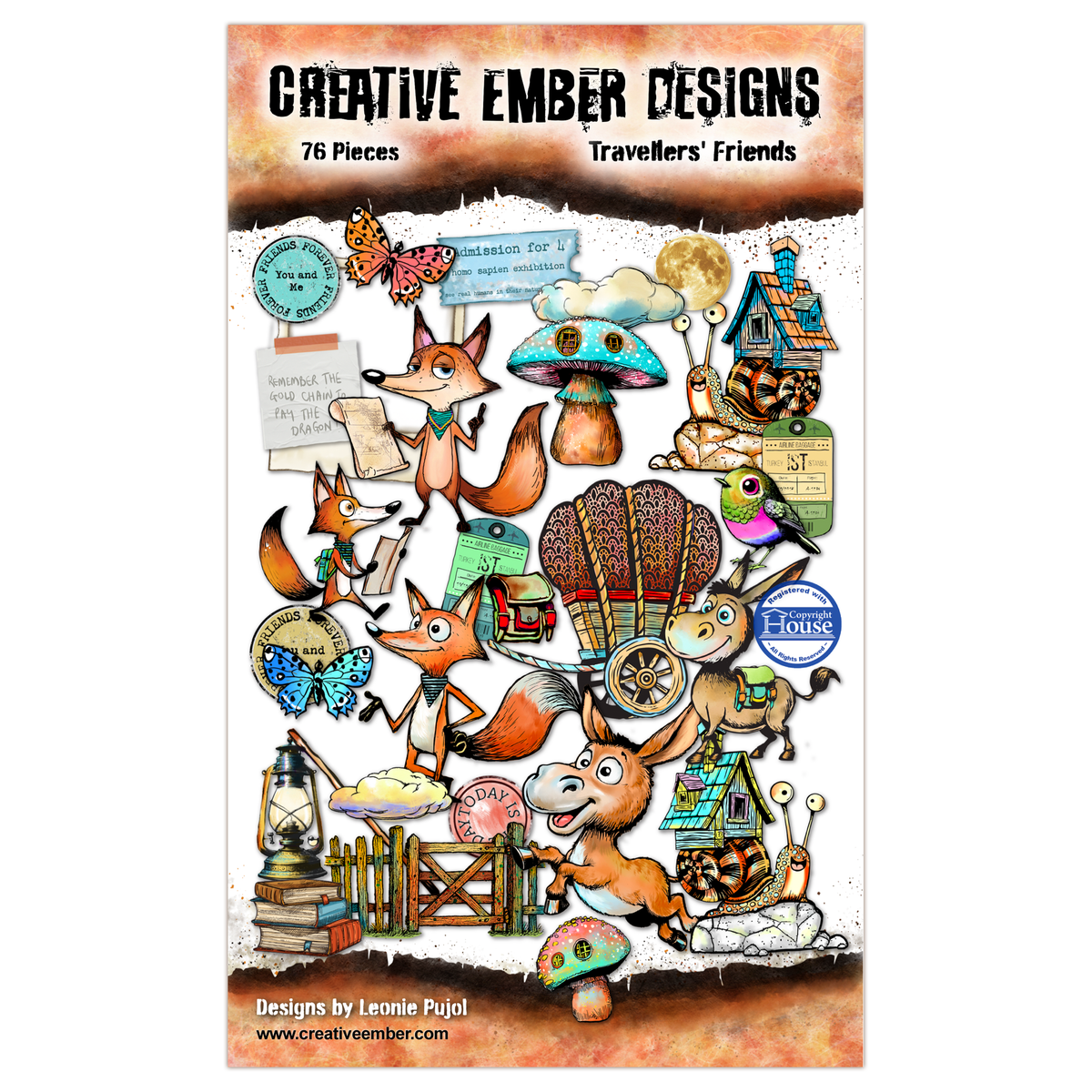 Creative Ember Designs Travellers' Friends - Ephemera Die-Cuts