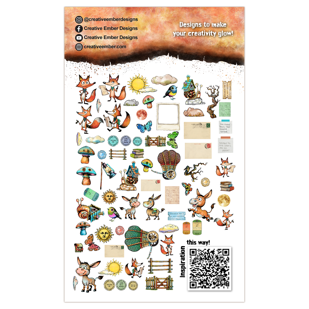 Creative Ember Designs Travellers' Friends - Ephemera Die-Cuts