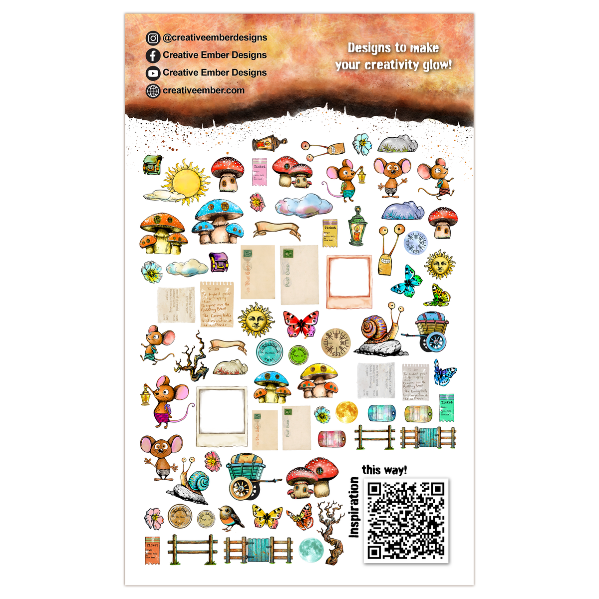 Creative Ember Designs Lost Luggage - Ephemera Die-Cuts