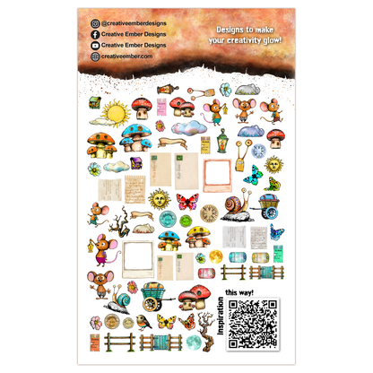 Creative Ember Designs Lost Luggage - Ephemera Die-Cuts
