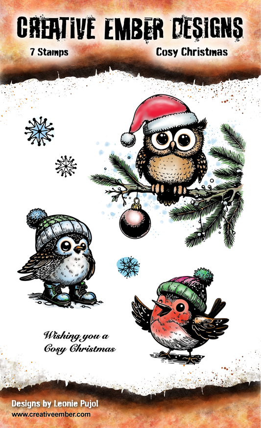 Creative Ember Designs Cosy Christmas - A6 Stamp Set