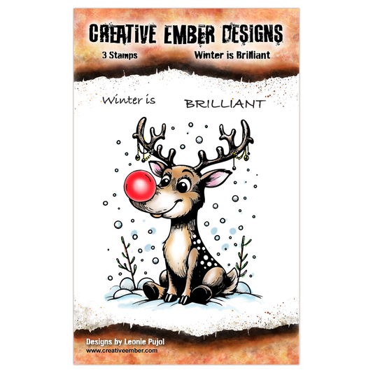 Creative Ember Designs Winter is Brilliant - A7 Stamp Set