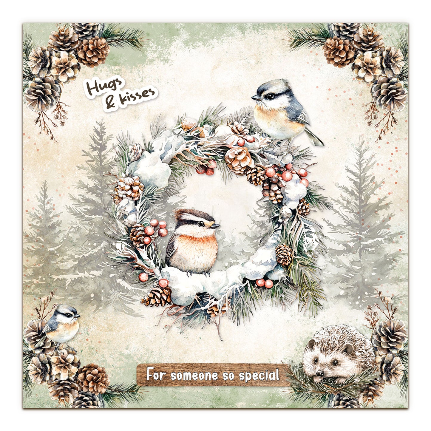 Studio Light Essentials Die-cut Designer Paper Pad Winter Woodland