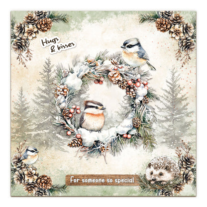 Studio Light Essentials Die-cut Designer Paper Pad Winter Woodland