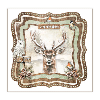 Studio Light Essentials Die-cut Designer Paper Pad Winter Woodland