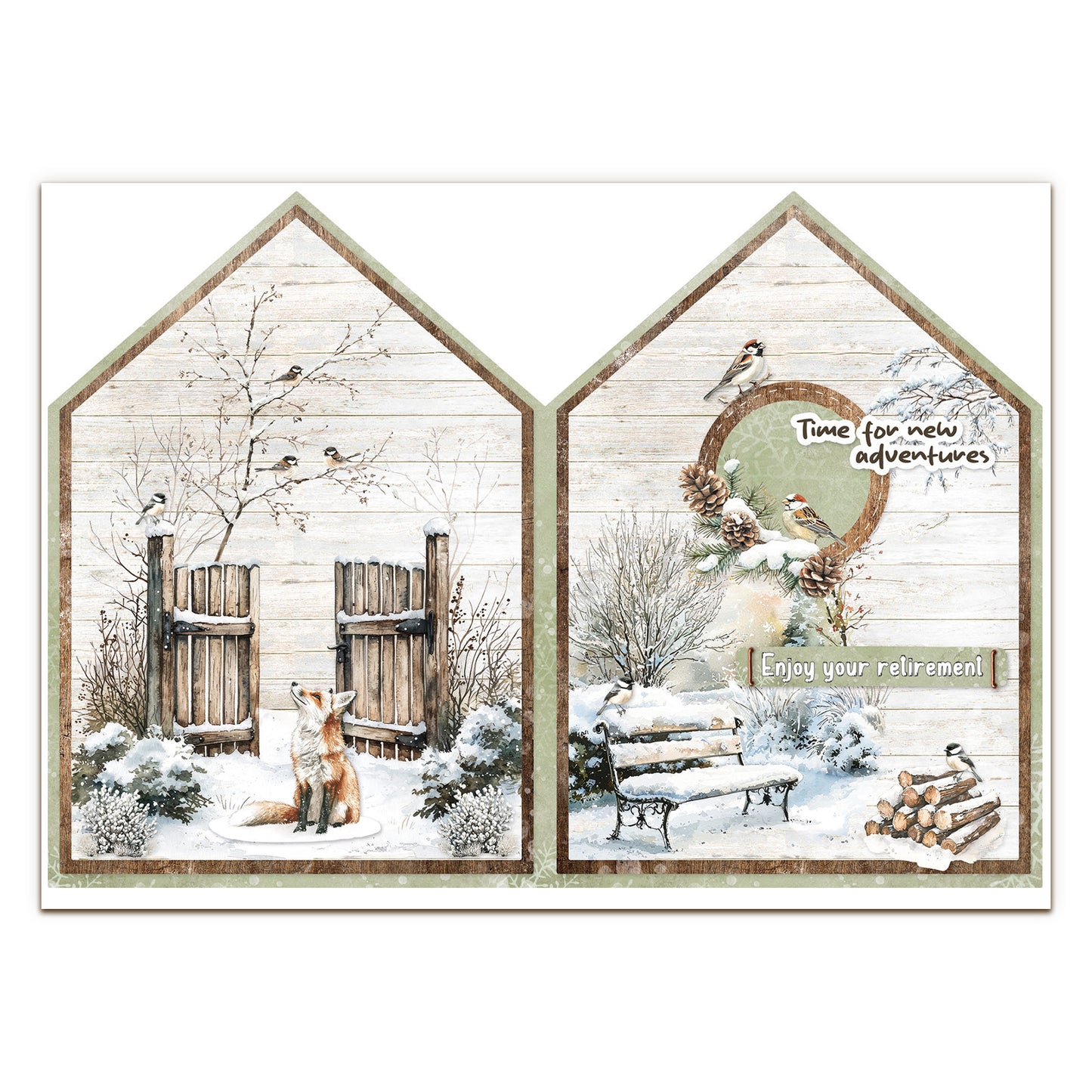 Studio Light Essentials Die-cut Designer Paper Pad Winter Woodland