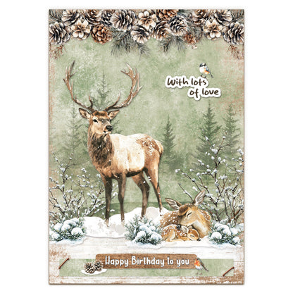Studio Light Essentials Die-cut Designer Paper Pad Winter Woodland