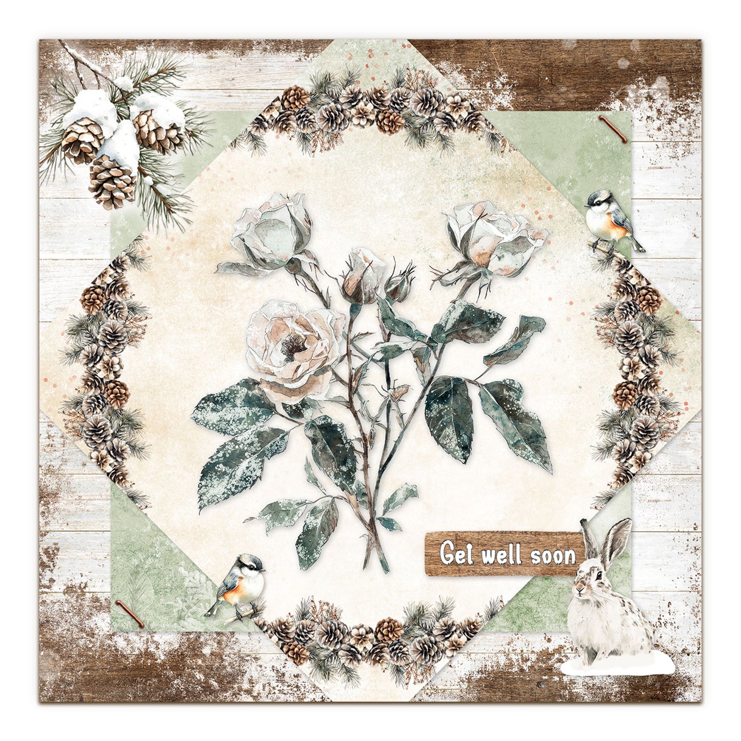 Studio Light Essentials Die-cut Designer Paper Pad Winter Woodland