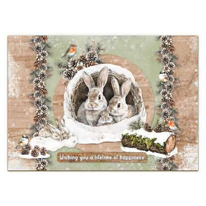 Studio Light Essentials Die-cut Designer Paper Pad Winter Woodland