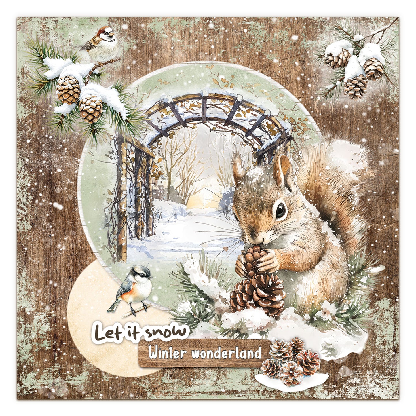 Studio Light Essentials Die-cut Designer Paper Pad Winter Woodland