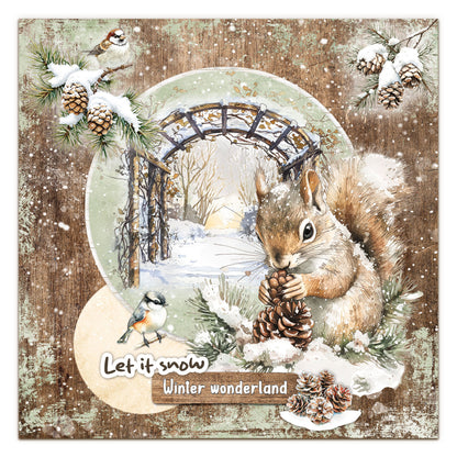 Studio Light Essentials Die-cut Designer Paper Pad Winter Woodland