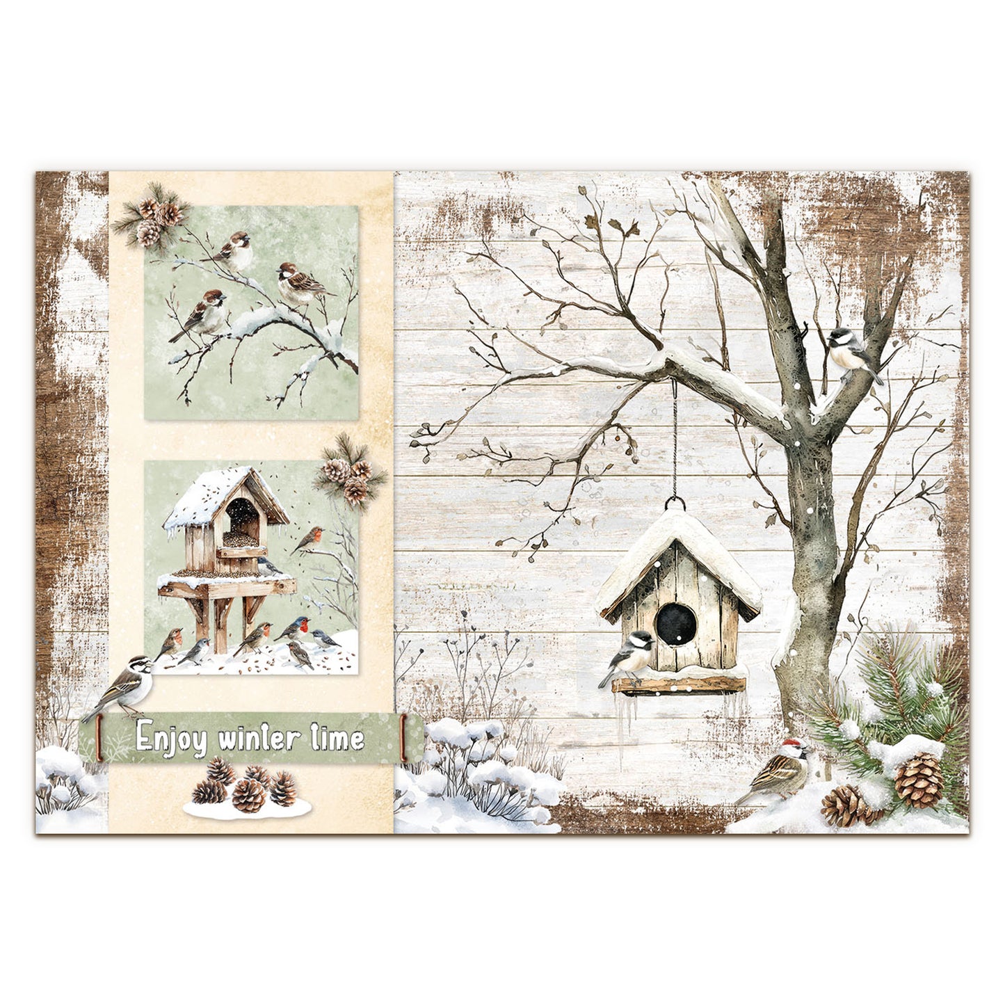 Studio Light Essentials Die-cut Designer Paper Pad Winter Woodland