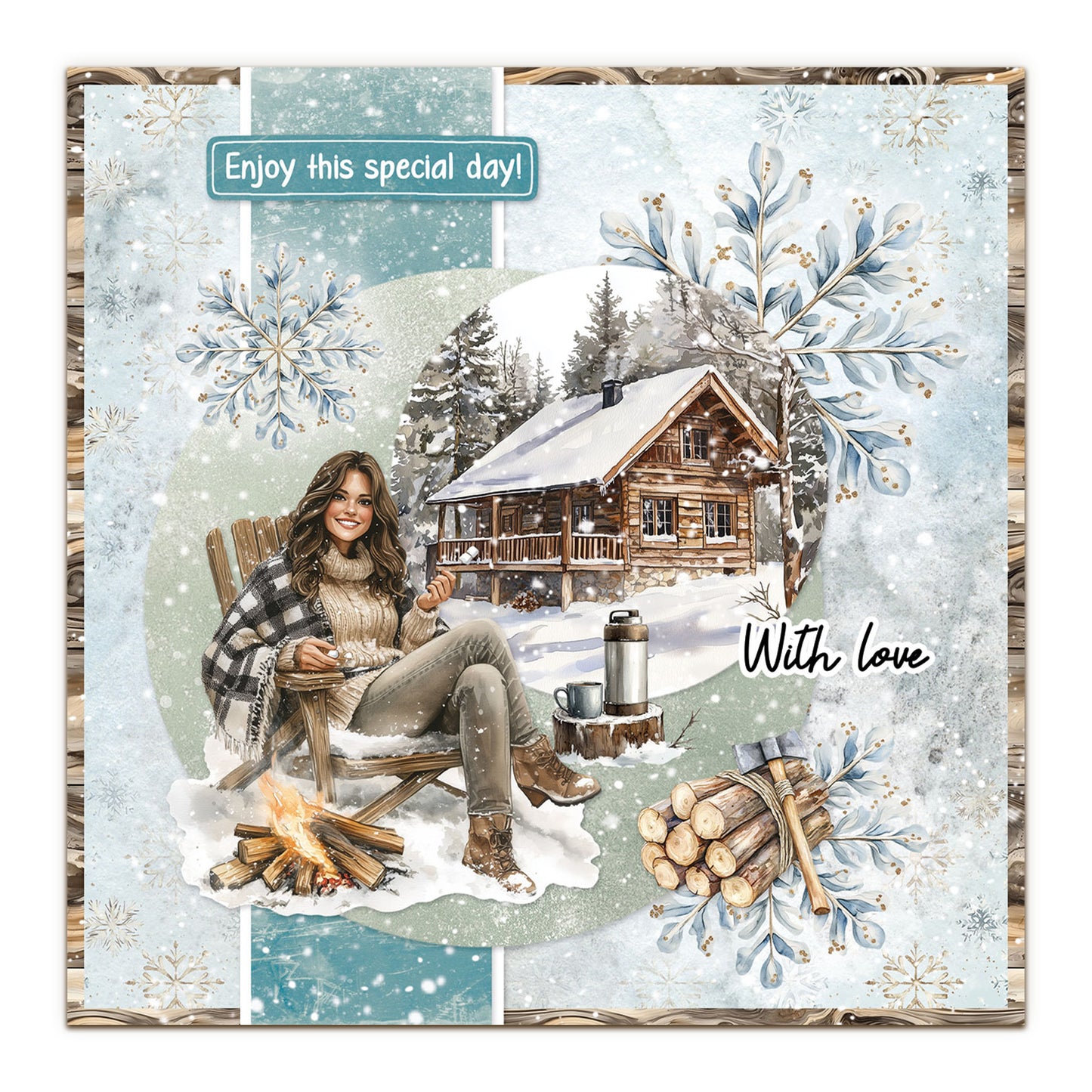 Studio Light Essentials Snowy Winter Days Card Making & Die Cut Paper Pad Bundle
