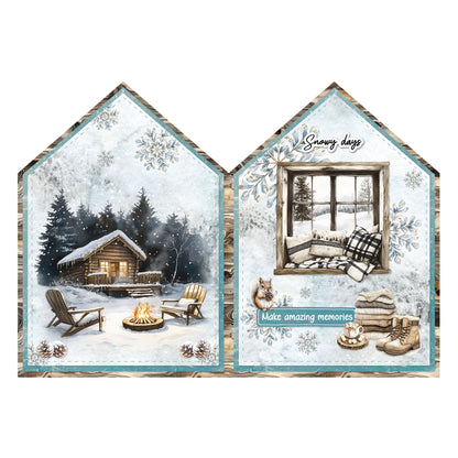 Studio Light Essentials Snowy Winter Days Card Making & Die Cut Paper Pad Bundle
