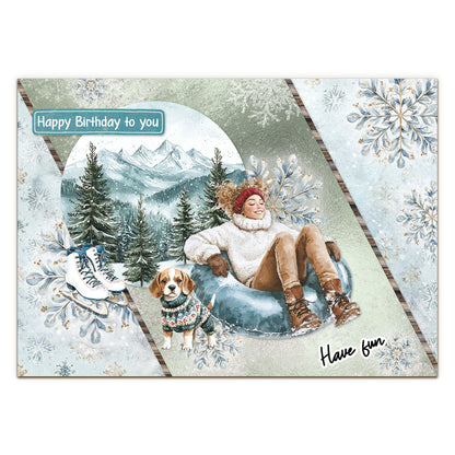 Studio Light Essentials Snowy Winter Days Card Making & Die Cut Paper Pad Bundle