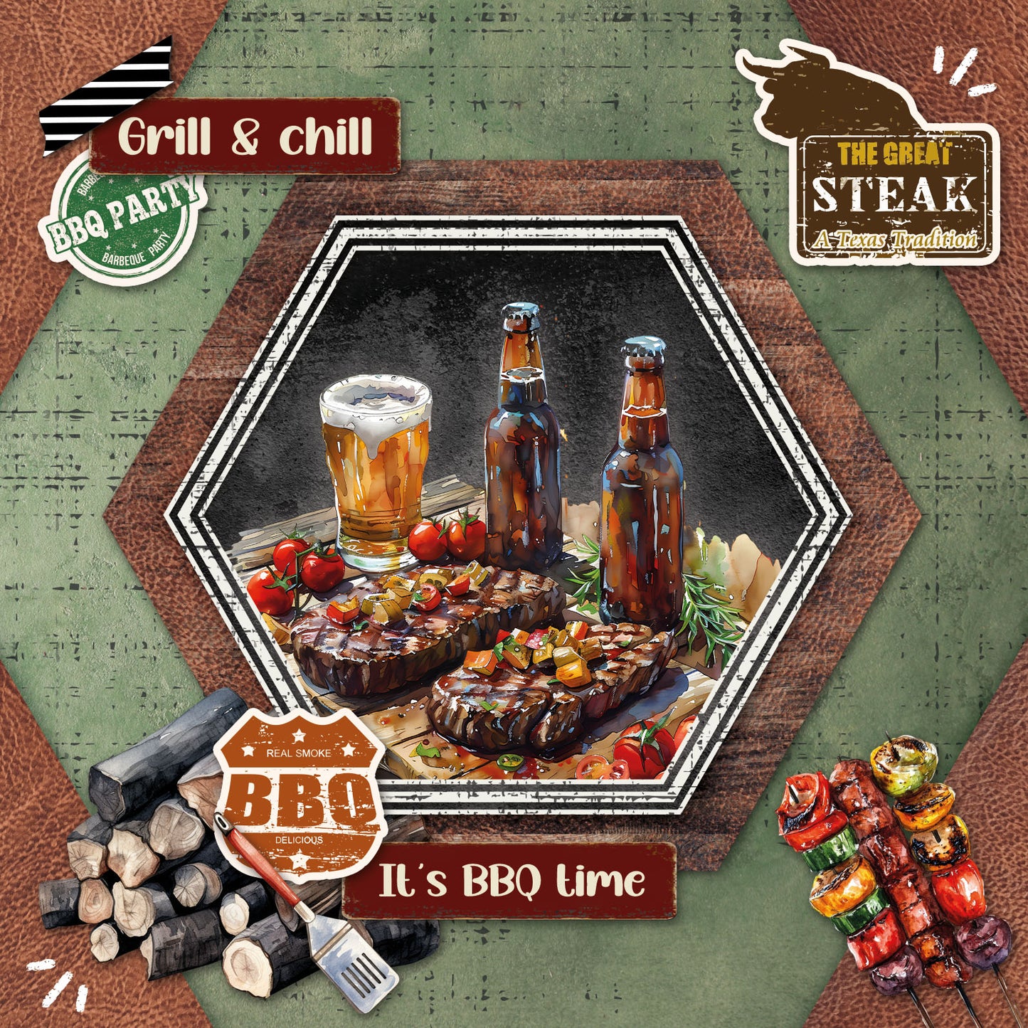 Studio Light Cardmaking Pad BBQ Party & Gearhead workshop Essentials Bundle