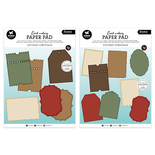 Studio Light Card Making Pad Cottage Christmas