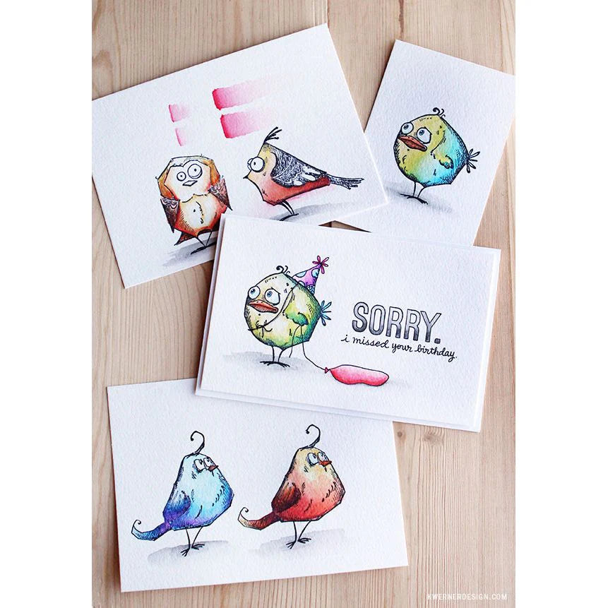 Stampers Anonymous Bird Crazy Tim Holtz Cling Stamps