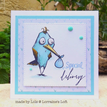Stampers Anonymous Bird Crazy Tim Holtz Cling Stamps