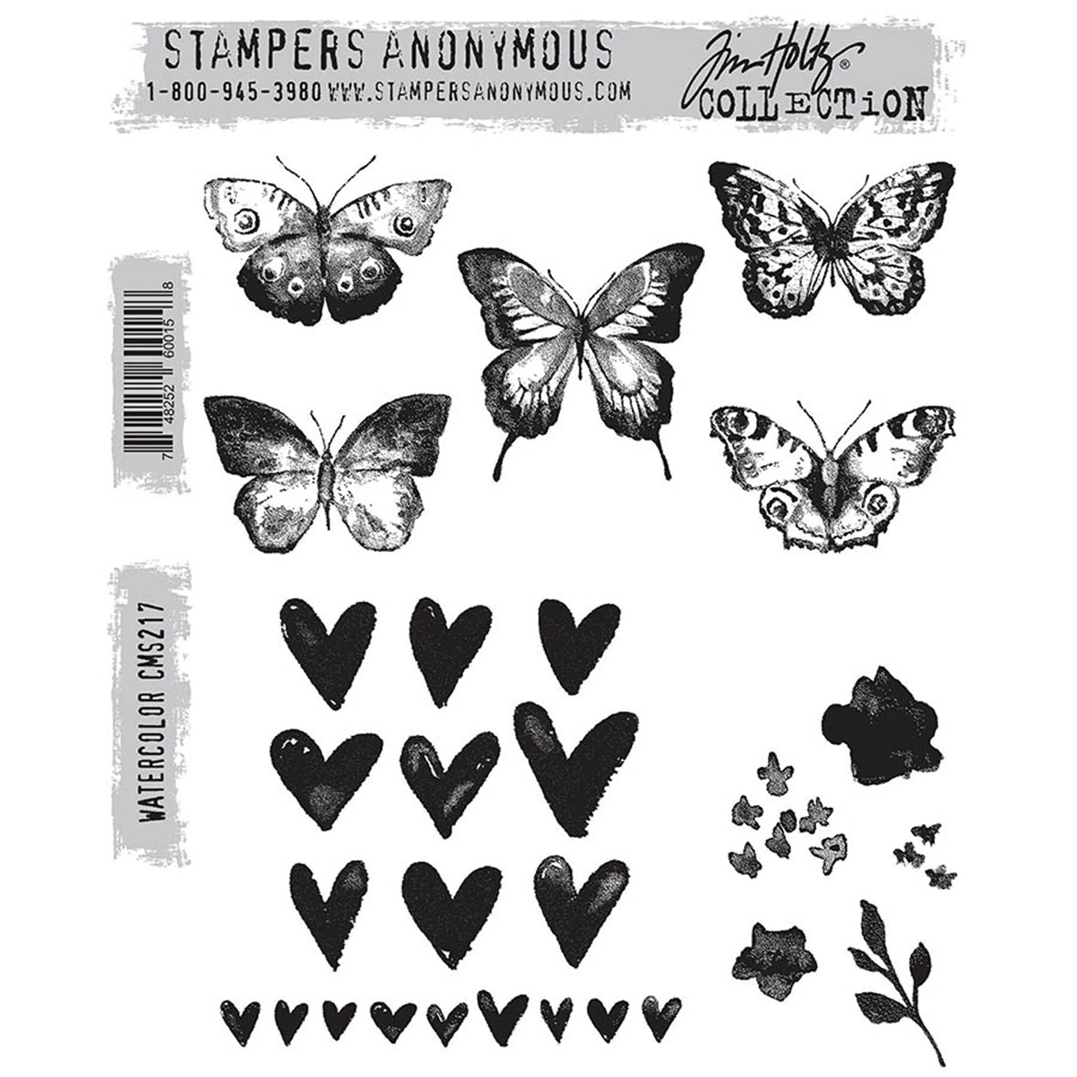 Stampers Anonymous Watercolor Tim Holtz Cling Stamps