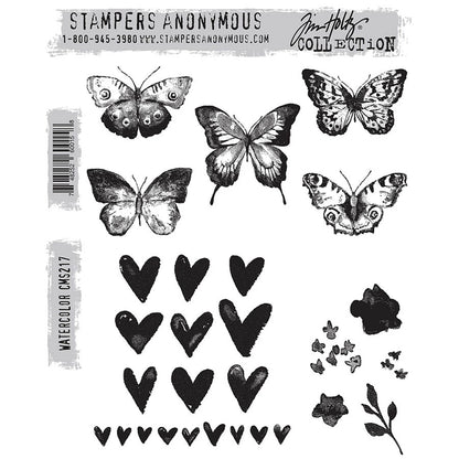 Stampers Anonymous Watercolor Tim Holtz Cling Stamps