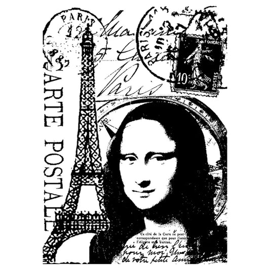 Stampers Anonymous Paris Tim Holtz Components Cling Mount Collage Stamp - Ships from 14th July