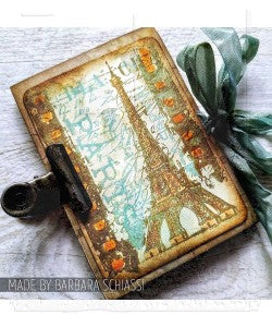 Stampers Anonymous Paris Film Tim Holtz Components Cling Mount Collage Stamp - Ships from 14th July