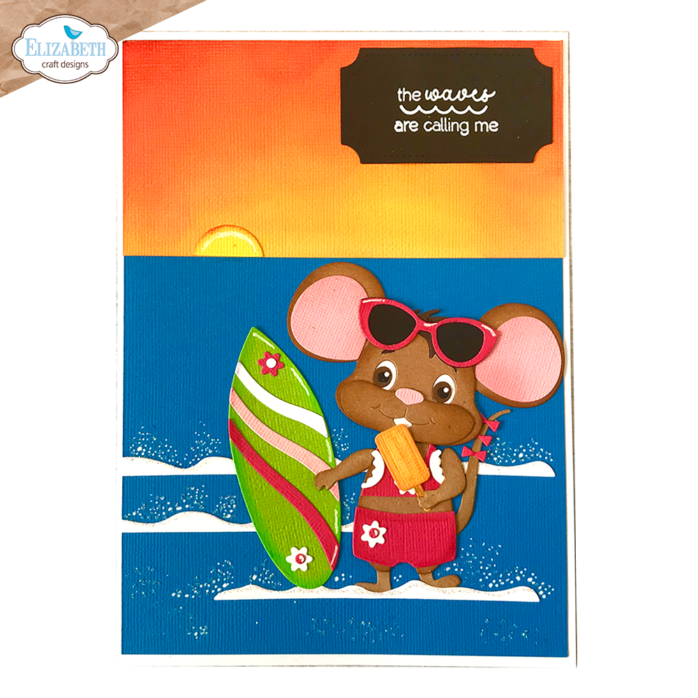 Elizabeth Craft Designs Good Times Stamps Summer Travel Sentiments