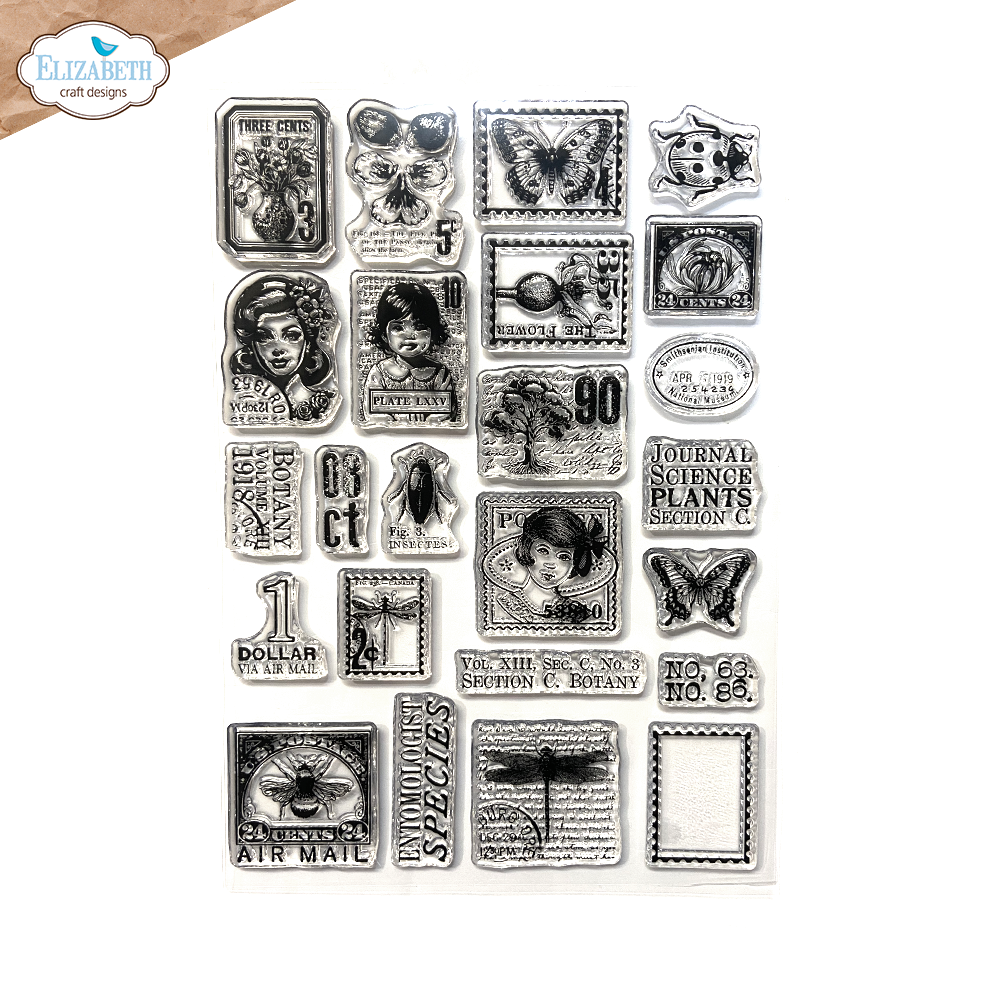 Elizabeth Craft Designs Bonanical Blend - Stamps Postage Stamps 3
