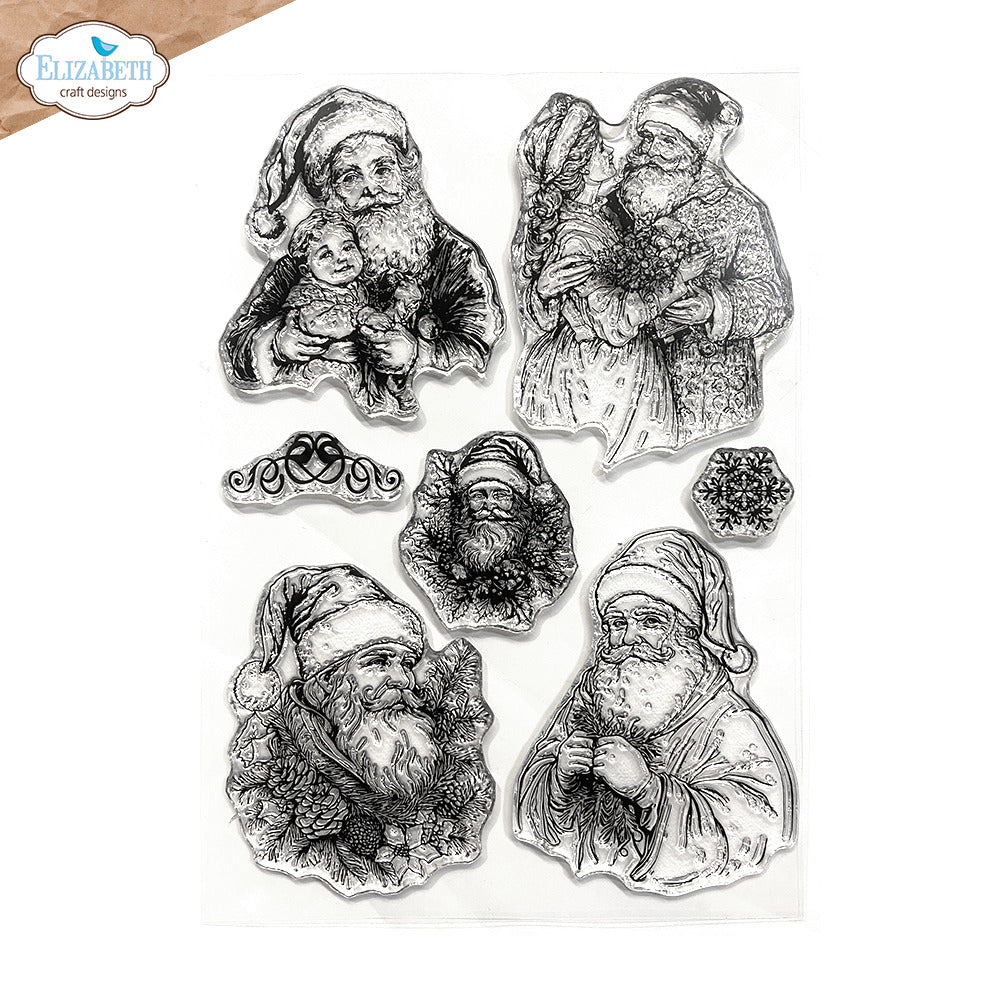 Elizabeth Craft Designs Golden Season - Stamps Santa