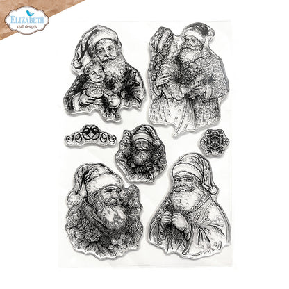 Elizabeth Craft Designs Golden Season - Stamps Santa