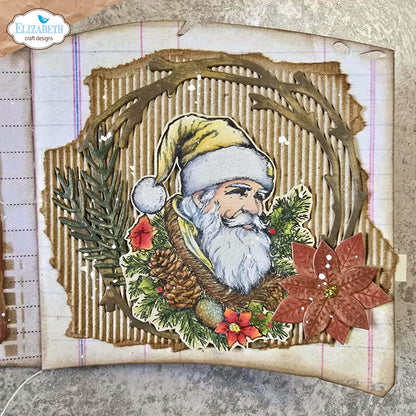 Elizabeth Craft Designs Golden Season - Stamps Santa