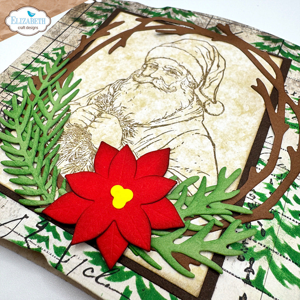 Elizabeth Craft Designs Golden Season - Stamps Santa