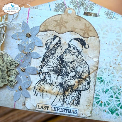 Elizabeth Craft Designs Golden Season - Stamps Santa