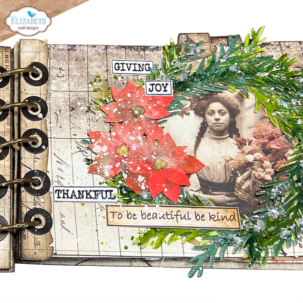 Elizabeth Craft Designs Golden Season - Stamps Journal Phrases 6