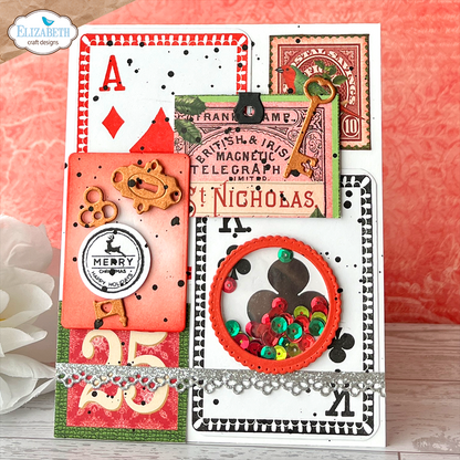 Elizabeth Craft Designs Romantic Revival - Stamps Playing Card Collage
