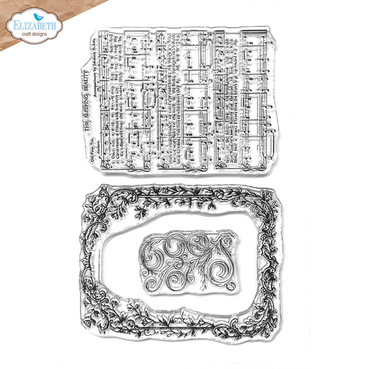 Elizabeth Craft Designs Romantic Revival - Stamps Music & Ornate Frame