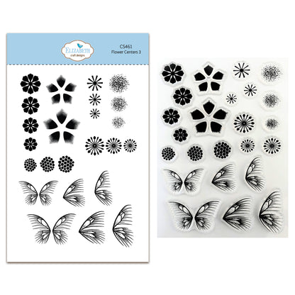 Elizabeth Craft Designs Bloom Wildly Stamps Flower Centers 3 by Paper Flowers