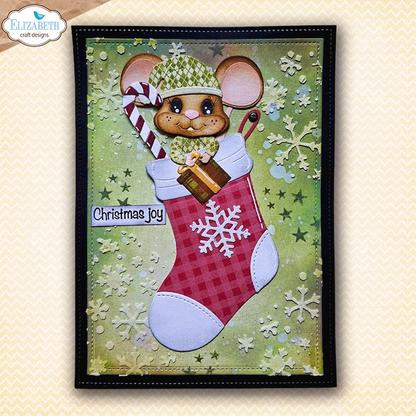 Elizabeth Craft Designs Snuggle Season Stamps Textile Stamp by Cute & Whimsical