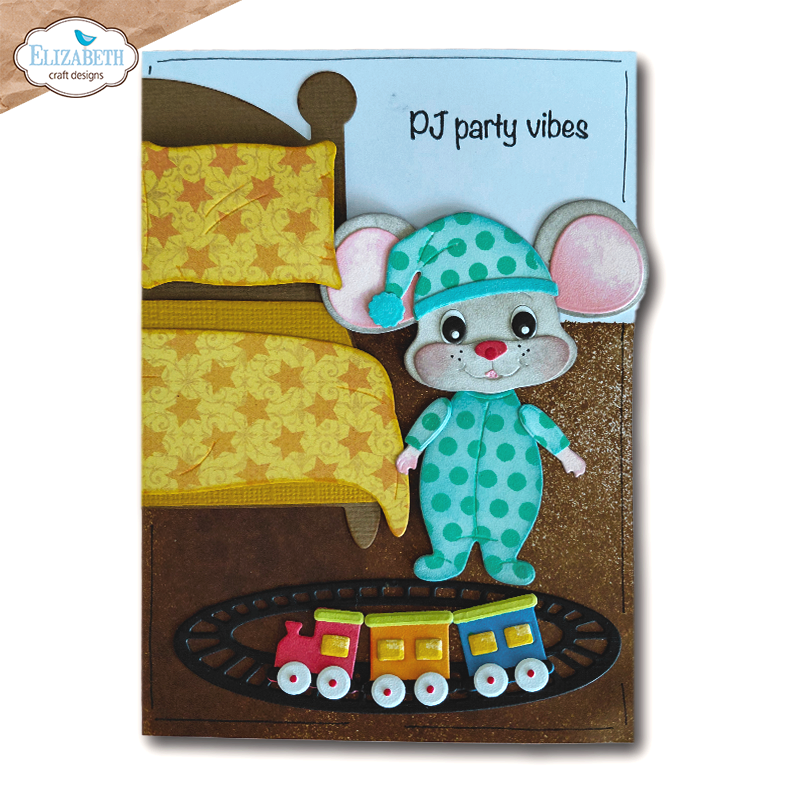 Elizabeth Craft Designs Snuggle Season Stamps Textile Stamp by Cute & Whimsical