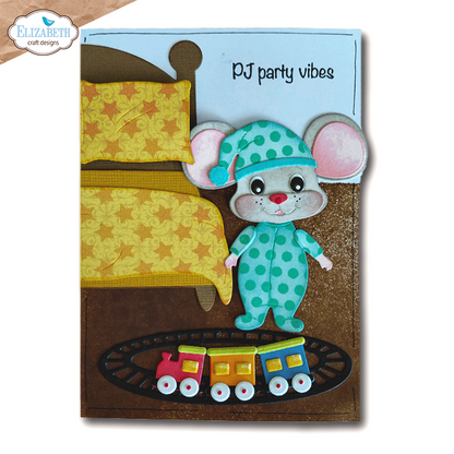 Elizabeth Craft Designs Snuggle Season Stamps Textile Stamp by Cute & Whimsical