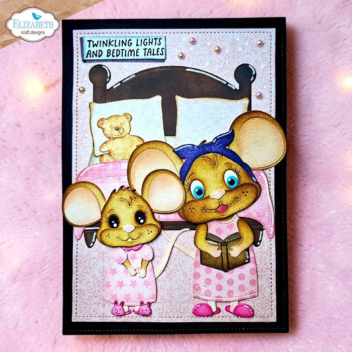 Elizabeth Craft Designs Snuggle Season Stamps Textile Stamp by Cute & Whimsical