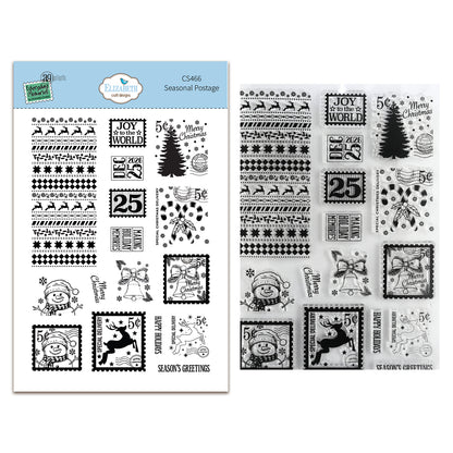 Elizabeth Craft Designs Cozy Comfort Stamps Seasonal Postage by Everyday Memories
