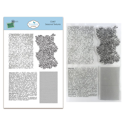 Elizabeth Craft Designs Cozy Comfort Stamps Seasonal Textures by Everyday Memories