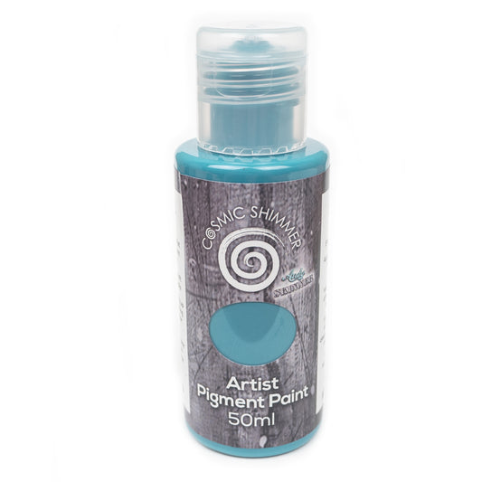 Cosmic Shimmer Andy Skinner Artist Pigment Paints Cobalt Teal Hue 50ml