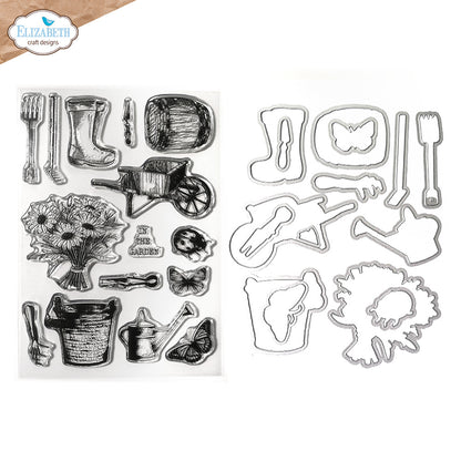 Elizabeth Craft Designs In the Garden Stamp and Die Set Garden of Love