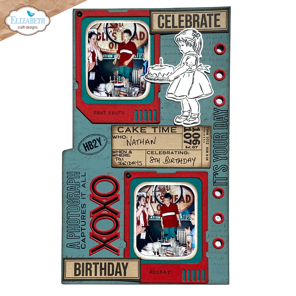 Elizabeth Craft Designs Bonanical Blend - Set Celebrations 2 Stamp and Die Set