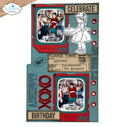 Elizabeth Craft Designs Bonanical Blend - Set Celebrations 2 Stamp and Die Set