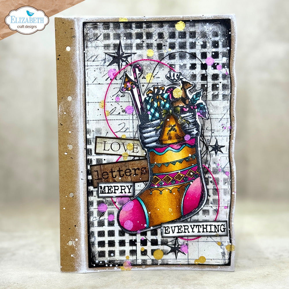 Elizabeth Craft Designs Golden Season - Deck the Halls Stamp and Die Set